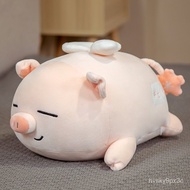 ⭐Affordable⭐40~75cm Squishy Sakura Angel Pig Doll Lying Sleeping Pink Piggy Short Plush Animal Stuffed Soft Toy Girls La