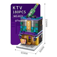 Sembo block(森宝) Toybricks(building blocks) Street shops KTV, Apple store, Adidas, Ramen store