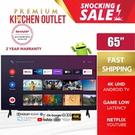 Sharp AQUOS 65 Inch 4K UHD Android TV 4TC65DK1X | 60 Inch 4TC60DL1X | 4TC60DK1X | Netflix & Youtube 