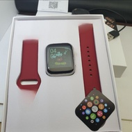 Tali maroon smartwatch jam tangan hp android ios new edition smart watch jam pintar imo sport music