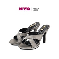 NYC Kasut Perempuan Nico Slip-On Tumit Shoes -N72504-NC01SV-12-GREY