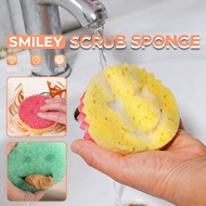 Smiley Magic Cleaning Sponge Wipe Strong Scouring Pad Dishwashing Sponge Cleaning Sponge-Abrasive Sc