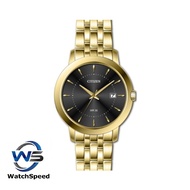 Citizen DZ0012-56E Analog Quartz Black Dial Gold-Tone Stainless Steel Men's Watch
