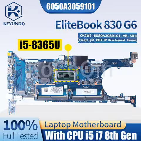 For HP EliteBook X360 830 G6 Notebook Mainboard 6050A3059101 L64982-601 L64980-601 L64981-601 I5 I7 
