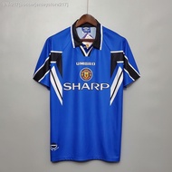 Football kit 97-98Man United MU Away Retro Soccer Jersey Football Vintage Shirt Classic Kit