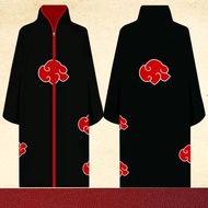 Naruto Itachi Cloak Costume - Red Cloud Robe - Halloween Merchandise