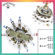 JIHENGS Kcz 2 POLE 6/7/8/9/10/11 4 POLE 3/5ตำแหน่งด้วย Channel ROTARY SWITCH SELECTOR พร้อม CAP ROTA