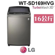 含基本安裝 LG 樂金 WT-SD169HVG WiFi 第3代DD直立式變頻洗衣機 不鏽鋼銀 16公斤洗衣容量 家電 公司貨