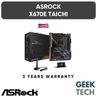 ASRock X670E Taichi E-ATX Motherboard - Support Ryzen 7000 Series CPU / 6600MHz OC / 2 PCIe 5.0x16