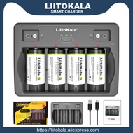 LiitoKala Lii-D4 9V 26650 18650 21700 18500 26700 16340 22650 AA AAA C SC D 3.7V 1.2V Lithium NiMH Smart Battery Charger