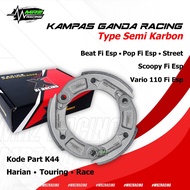 K44-X1 Racing SEMI CARBON Double Clutch Racing Beat X1 Racing Performance Semi Carbon Cevlar X1 Raci
