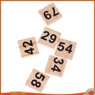 [PrettyiaSG] 100x Wood Puzzles Number Tiles 1-100 Black Number Cube Blocks for Wedding Craft