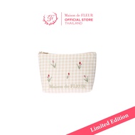 [New Collection] Maison de FLEUR - Tulip Embroidered Mini Pouch