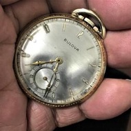 瑞士寶路華17鑽10K包金古董懷錶 包郵
