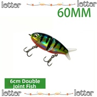 LETTER Glide Bait Lure, With Hook Plastic Metal Material Fishing Lure Bait, Glide 5cm Size 5.8g Weig
