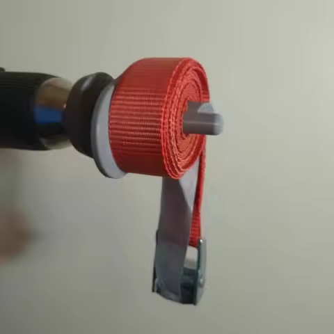 Drill Strap Winder, Heavy Duty Lashing Strap Roller, Cordless Tool Accessory for Fast Webbing Rewind