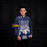 KEMEJA BATIK PRIA WARNA MERAH MAROON BATIK PRIA KATUN HALUS M L XL XXL