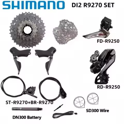 Shimano Dura ace Di2 R9270 2x12S Groupset R9250 Front/Rear Derailleur 11-30T 11-34T Cassette R9200 R
