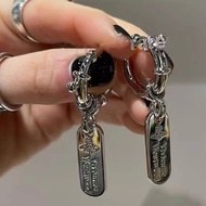 Arrival Korean Version vivenne Empress Dowager West Letter Saturn Earrings Europe