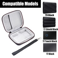 Hard Carrying Case with Mesh Bag&Hand Strap EVA Hard Drive Case External Hard Drive Bag for Samsung 