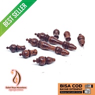 HITAM KAYU Set Of Head Tasbih Wood Eoe Asem, Moringa Black And Bidara Arab size 8mm