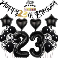 Dalettu Birthday Decoration 23 Years Woman, Balloons 23rd Birthday Decoration, Cake Decoration Birth