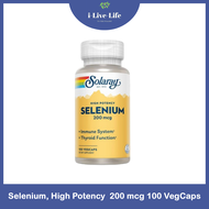 ซีลีเนียม Selenium High Potency 200 mcg 100 VegCaps - Solaray