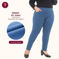 EMAX Ezy Jeans Plus Size Women Stretchable Long Pants Quality Cotton Denim