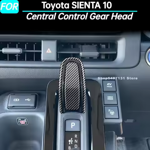 Car Central Control Gear Head Shift Knob Cover Sequin Trim for Toyota SIENTA 10 Interior Accessories