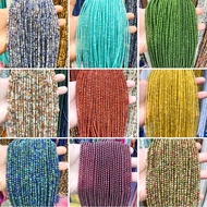 3mm Natural Crystal Loose Beads Garnet Pink Crystal Amethyst Moonstone Round Beads Xiaomi Beads Loos