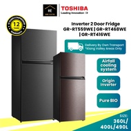 TOSHIBA 360L 400L 490L INVERTER 2 DOOR REFRIGERATOR FRIDGE PETI AIS PETI SEJUK