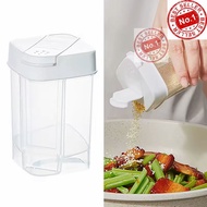 MC#Spices Storage Container Empty Spices Bottles Double-Lid Quantitative Seasoning Jar Leakproof Foo
