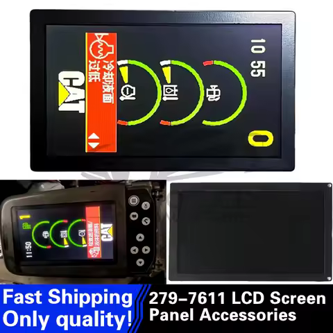 279-7611 227-7698 2797611 2277698 LCD Screen Panel For CAT ZX-3 E320D 320D 312D 330D Excavator Monit