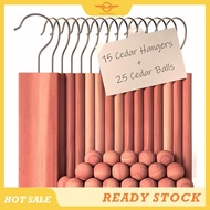 [CloudsMiles] Aromatic Cedar Accessories Pack for Cloth Storage - 40 Pcs with 15 Ups and 25 Cedar Ba