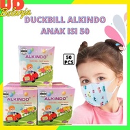 ready Masker Duckbill Alkindo Anak 1 Box Isi 50 pcs Masker Anak 4Ply
