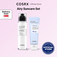 [COSRX] Airy Suncare Set_The 6 Peptide Serum 150ml + Ultra Invisible Sunscreen 50ml, Skin Flooding, 