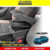 Perodua Bezza HC-13 Comfort Adjustable ArmRest 3 USB & LED HC Cargo Brand