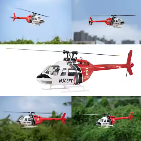 FLYWING Bell 206 V3 RC Helicopter 6CH Brushless Motor 450size H2 ACE flight control bell 206 rc heli