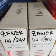 Price per 100, DIODE ZENER 1WATT 12v, 15v and 24V