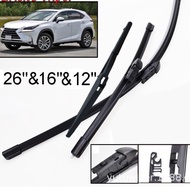 Suitable for Lexus NX Series (NX200 NX200t NX300h) 2014-2019 Front Rear Wiper Blade