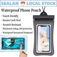 SG Portable Waterproof Phone Pouch / Universal Waterproof Phone Case Waterproof / Handphone Case / P