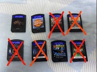 Sony PlayStation Vita遊戲卡 game cards $30 up 起