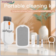 AMAZ Cleaner Kit, Portable Laptop Cleaning Kit, In-Ear Headphones Cleaning Pen Tool, With Soft Brush Lens Clean Pen