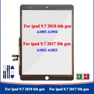 Touch Screen Digitizer Glass Home Button Flex Adhesive Replacement Parts For ipad 9.7 2018 6th gen A