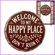 Door Sign Retro Compact Welcome Sign for Front Door for Spring Summer Fall All Seasons Holiday House