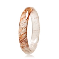 【正佳珠寶】銅鈦晶 超頂級厚絲銅鈦 圓骨手鐲 內徑55.6mm