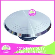 MPS | Cake Turn Table 12" - smooth rotation - Cake Turning Table - Lady Susan - Stainless Turn Table