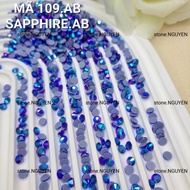 CODE 109 AB - SAPPHIRE AB-NAILS STONE - HEAT IRONING STONE - DRESSING STONE - DECORATIVE STONE