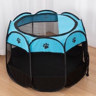 MASK HOME - (藍色)狗狗貓咪產房八角可折疊寵物帳篷貓窩狗窩