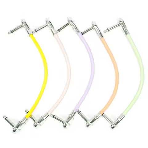 EROK Guitar Patch Cables 1/4 Guitar Effect Pedals Cable Right-angle Plug Guitar Instrument Accessori